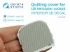 Quinta Studio QD48463 Quilting cover for US helicopter cockpit. 3D-Printed coloured Interior on decal paper (All kits) 1/48